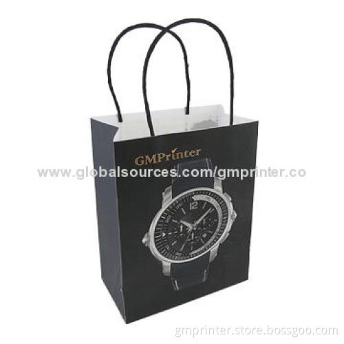 Paper Bag, Watch Boxes, Glossy or Matt Lamination Surface, Size 225*180*100mm